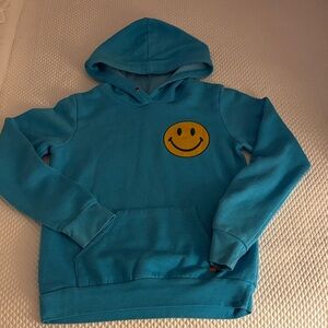 Aviator Nation Light Blue Hoodie with Yellow Graphic